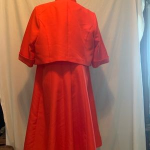 Roaman’s size 16W red dress and jacket